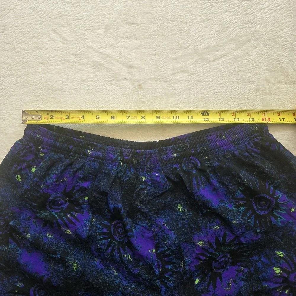 Vintage 90s Y2k Celestial Sun Laguna Swim Shorts Mens 36/38